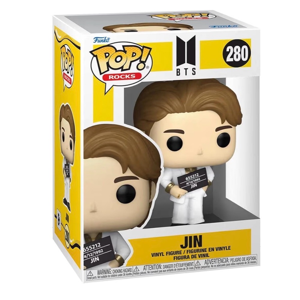 Funko Pop! Rocks Jin in White and Brown